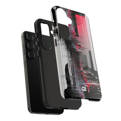 Black Tough Phone Case for Samsung - Crimson Data Leak