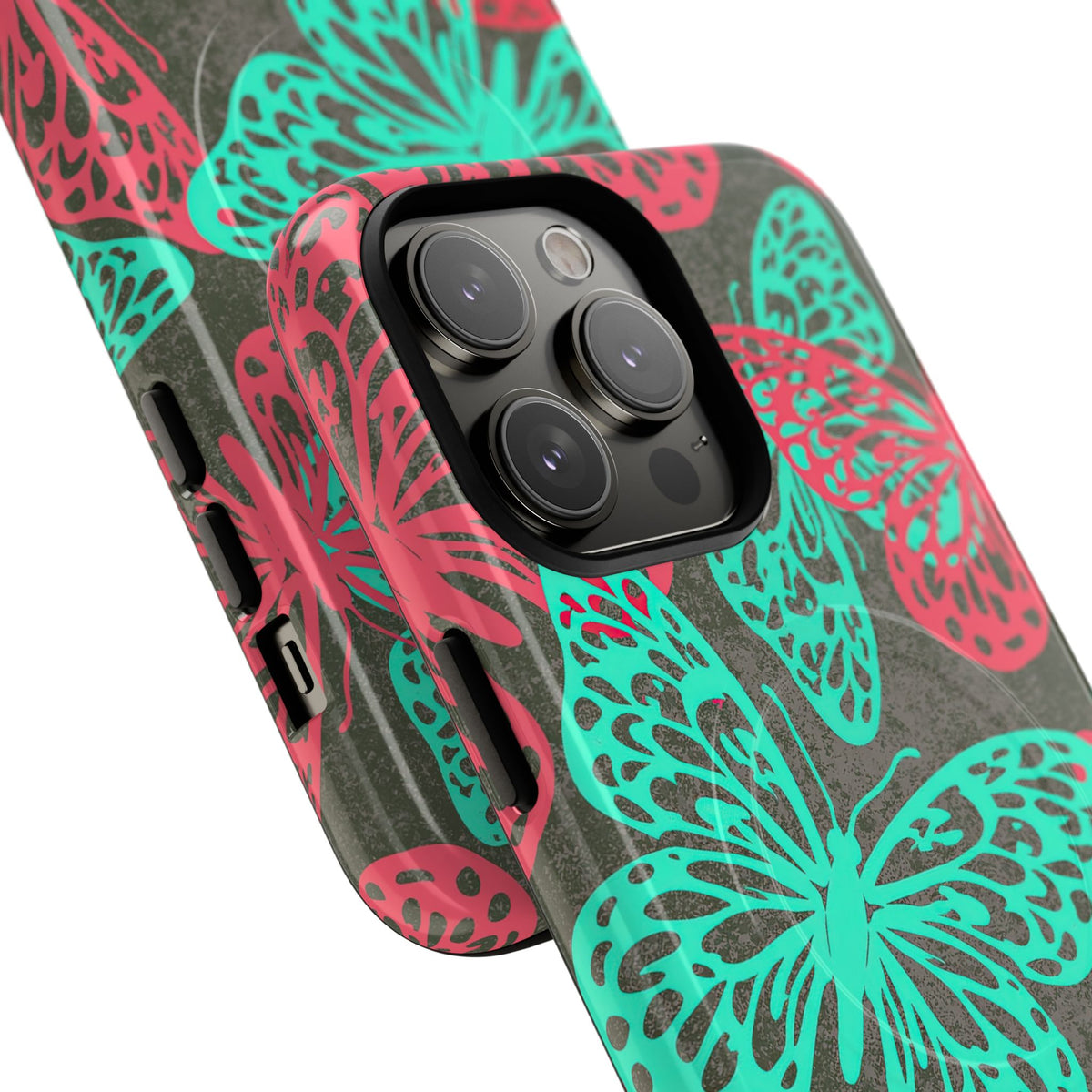 Electric Papillon · Tough 2.0 Magnetic Phone Case for iPhone · Pink