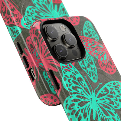 Electric Papillon · Tough 2.0 Magnetic Phone Case for iPhone · Pink