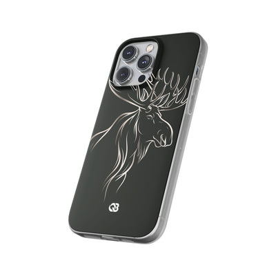 Nordic Moose Contour · Lite Phone Case for iPhone ·  Black