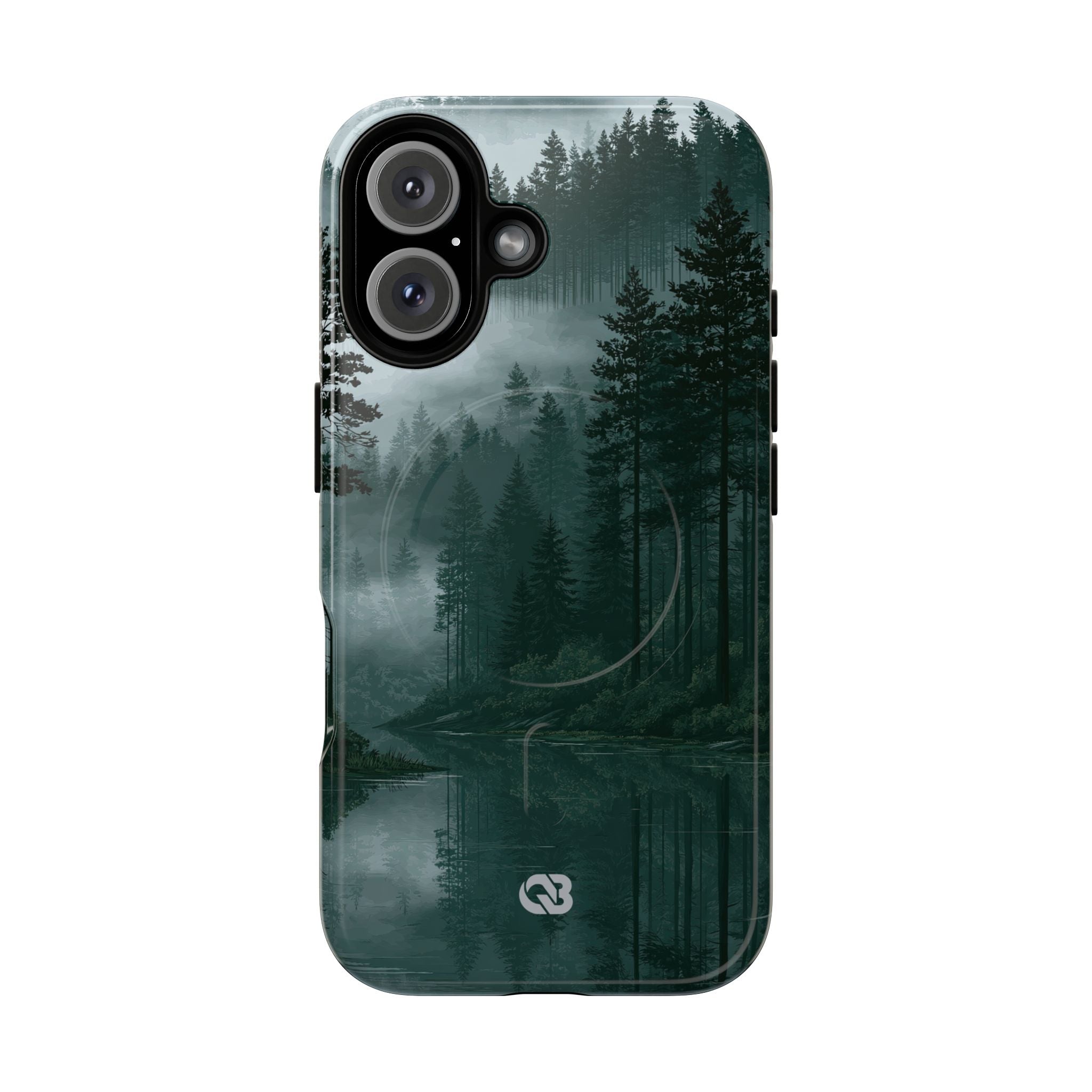 Green Tough 2.0 Magsafe Phone Case for iPhone - Misty Evergreen Mirror