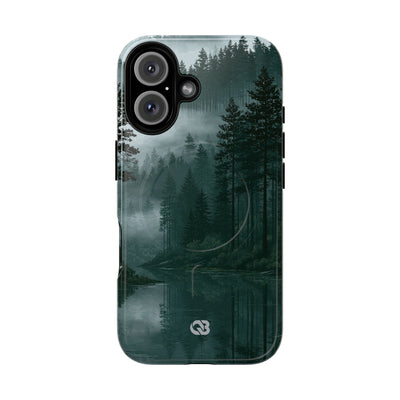 Green Tough 2.0 Magsafe Phone Case for iPhone - Misty Evergreen Mirror