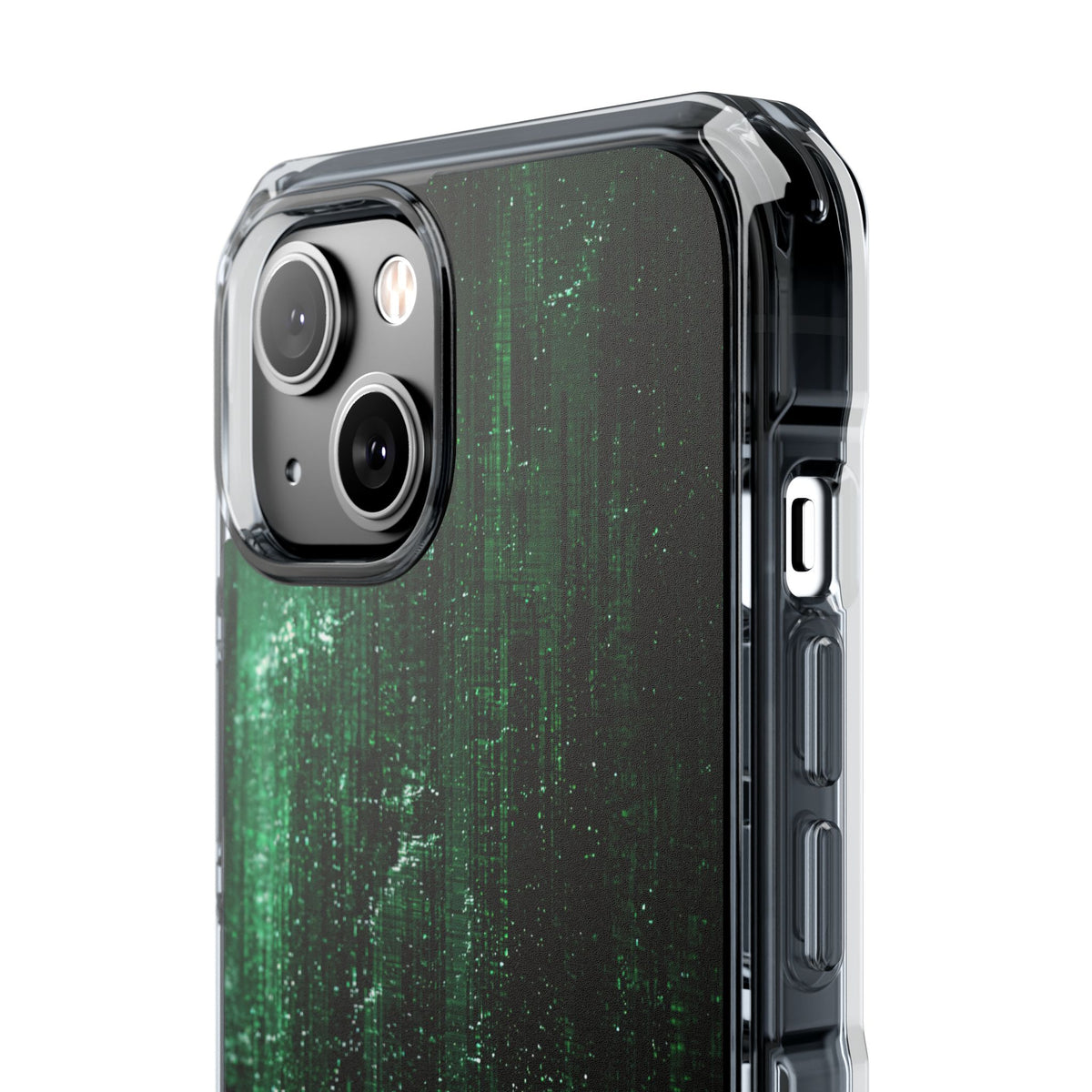 Emerald Void · Clear Impact Magnetic Phone Case for iPhone ·  Green