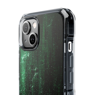 Emerald Void · Clear Impact Magnetic Phone Case for iPhone ·  Green