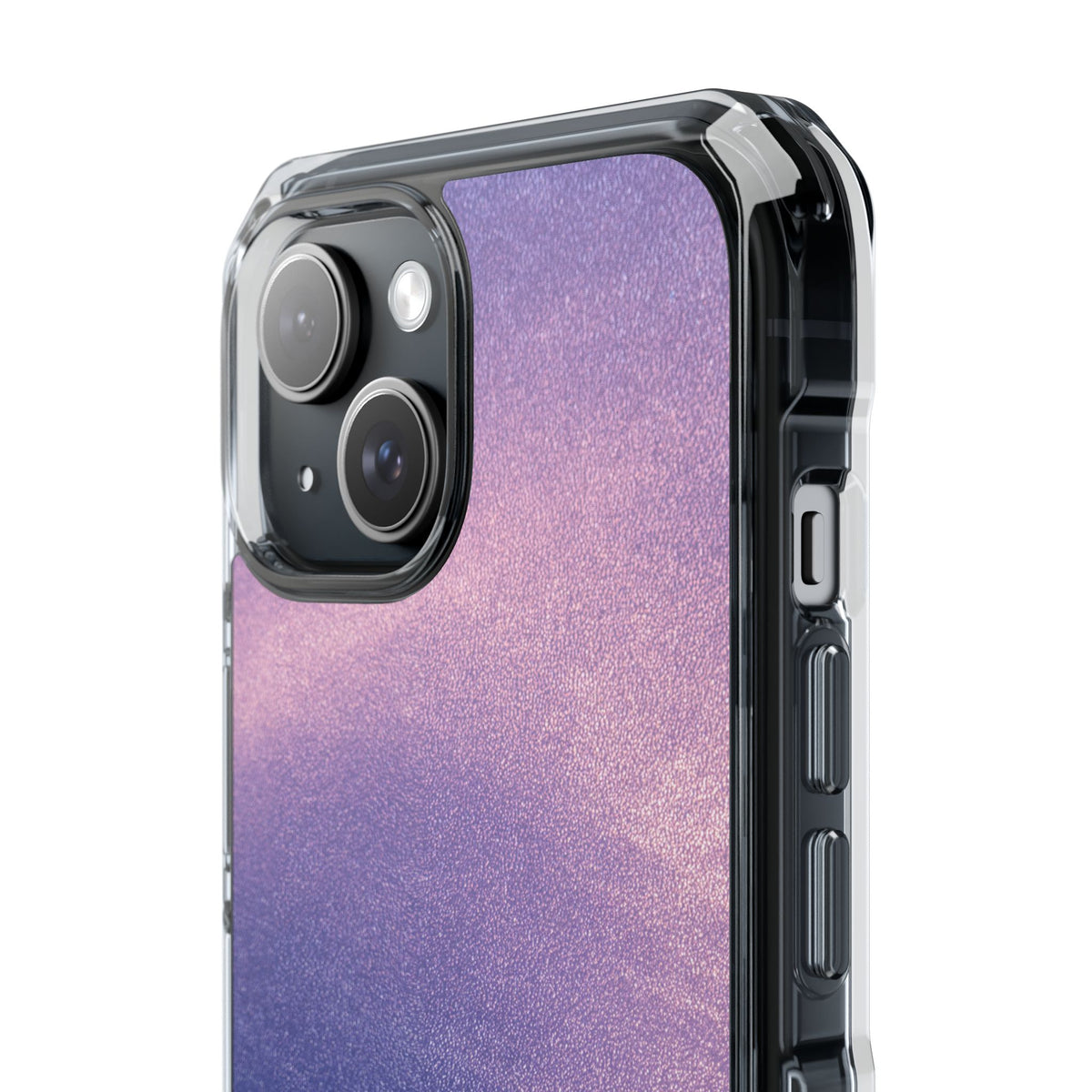 Ethereal Violet Glow · Clear Impact Magnetic Phone Case for iPhone · Purple