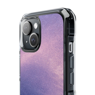 Ethereal Violet Glow · Clear Impact Magnetic Phone Case for iPhone · Purple
