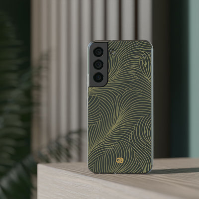 Green Lite Phone Case for Samsung - Dark Olive Plume