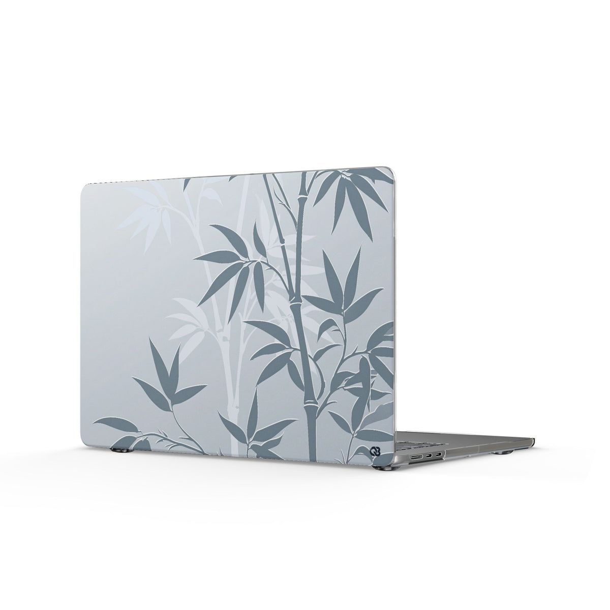Misty Bamboo Grove · Clear Hard Case for MacBook · Blue