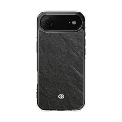 Black Impact MagSafe Phone Case for iPhone - Raw Obsidian Slate