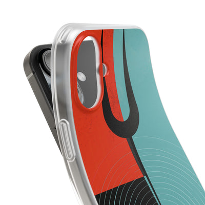 Teal Lite Phone Case for iPhone - Sonic Static Split