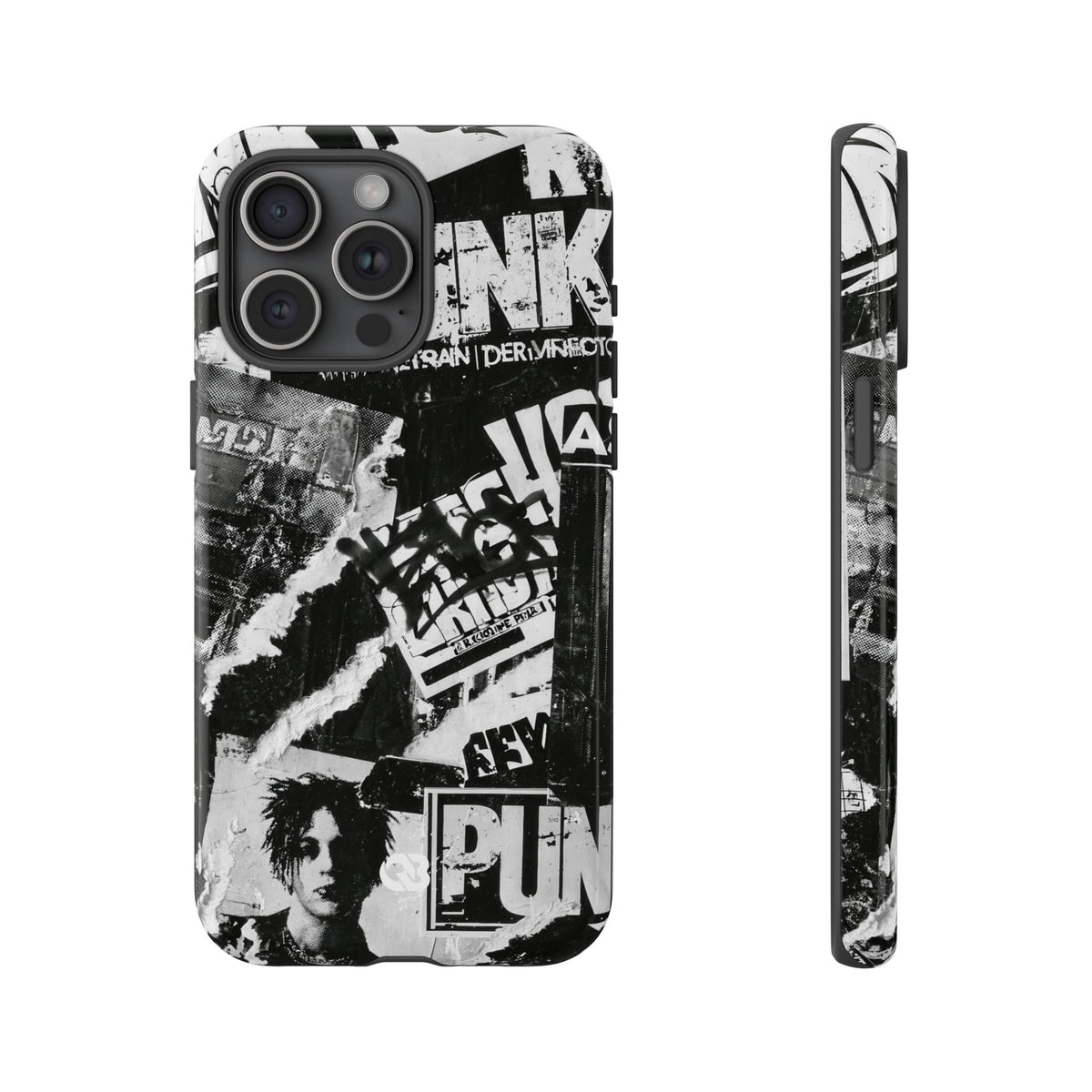 Underground Punk Collage · Tough Phone Case for iPhone · Black