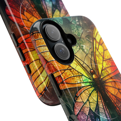 Stained Glass Butterfly iPhone 16 Case - Tough+