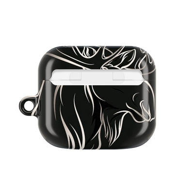 Nordic Moose Contour · Hard Case for AirPods & AirPods Pro · Black
