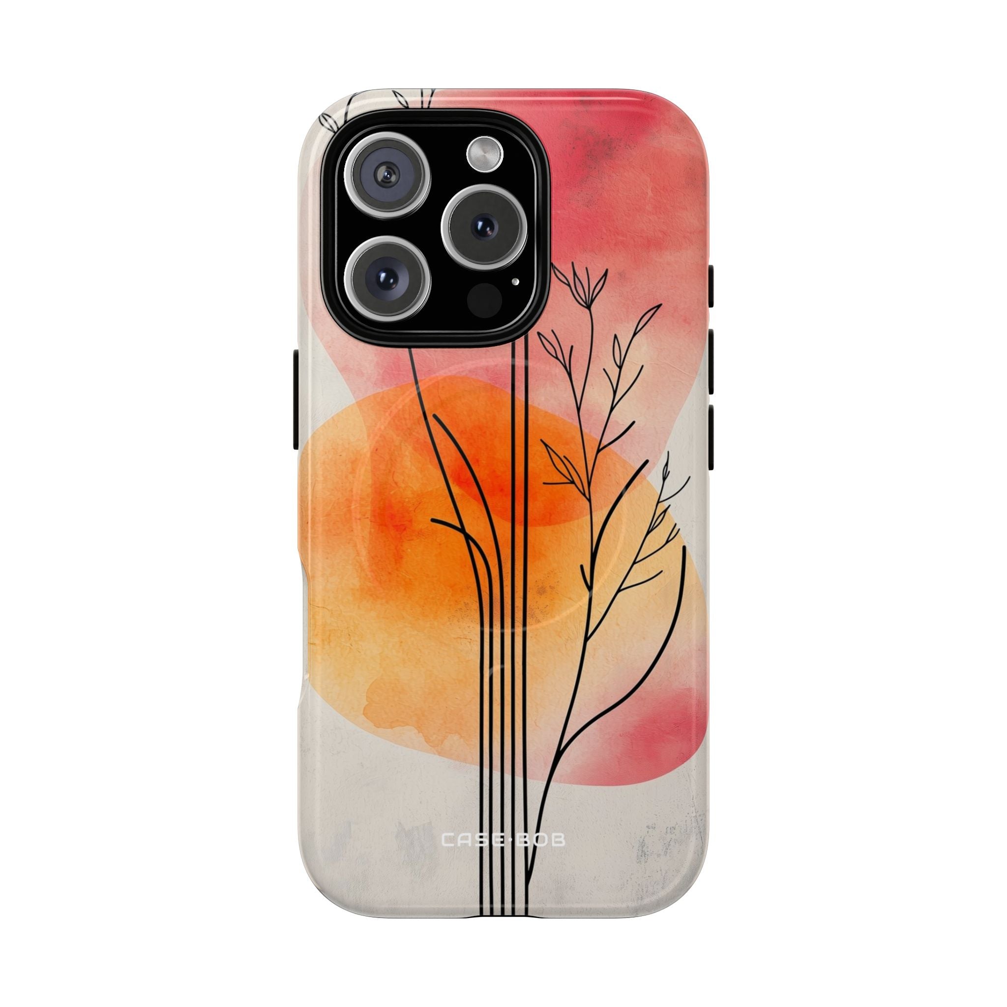 Curved Stem Sunset iPhone 16 Pro Case - Tough+