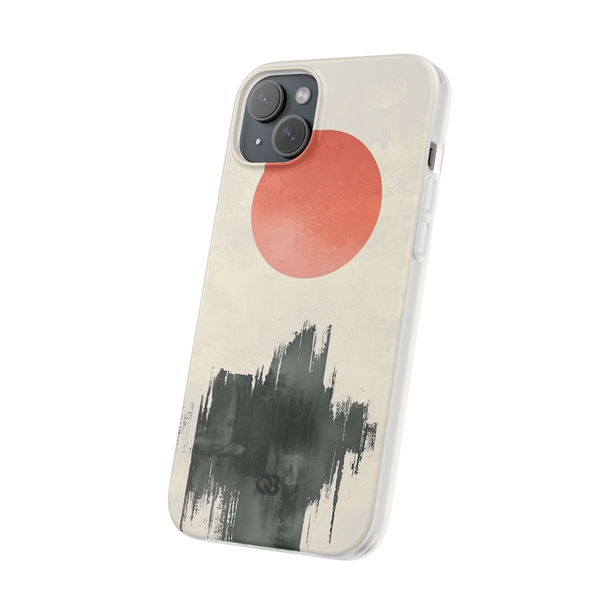 Crimson Sun Strokes · Soft Phone Case for iPhone
