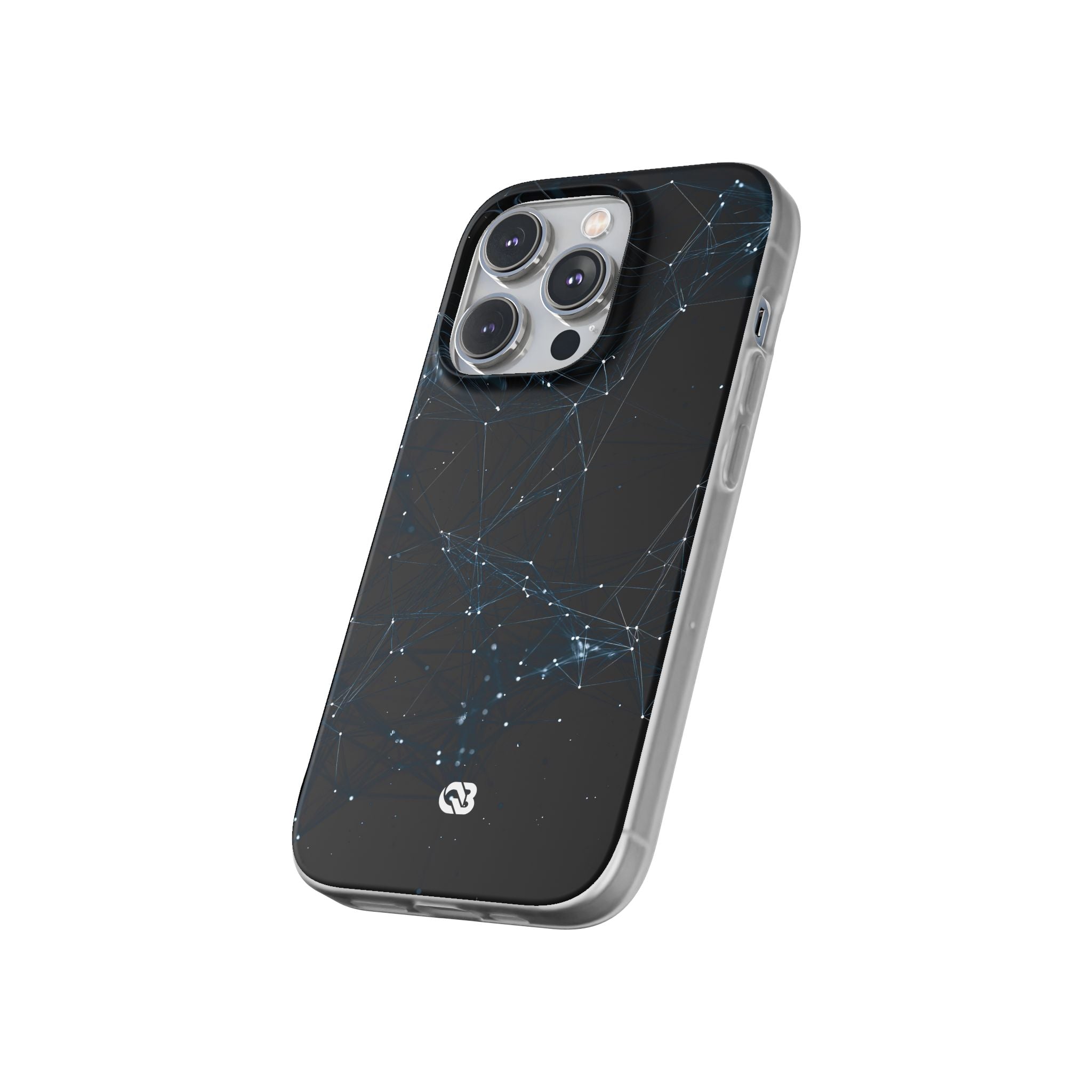 Black Lite Phone Case for iPhone - Arctic Neural Mesh