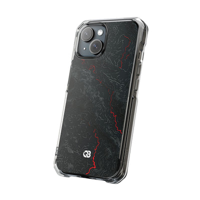 Crimson Rift · Clear Impact Magnetic Phone Case for iPhone ·  Black