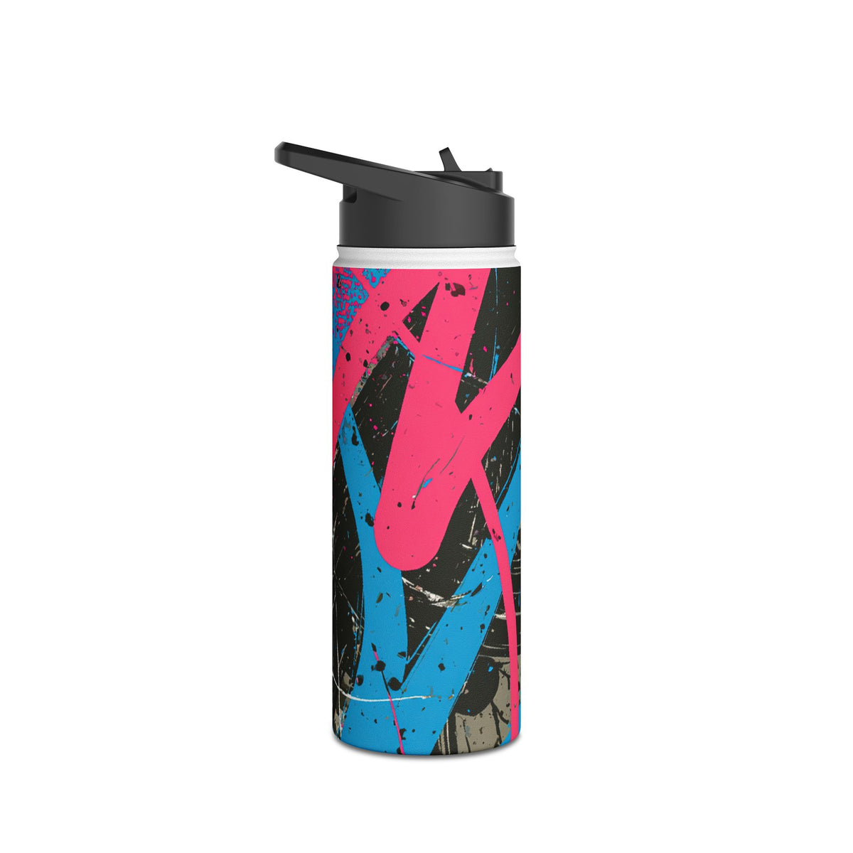 Cyber Splatter Flow · Insulated Water Bottle · Pink