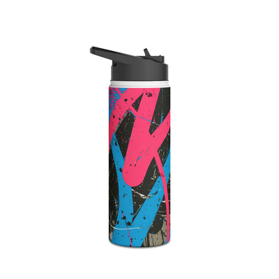 Cyber Splatter Flow · Insulated Water Bottle · Pink