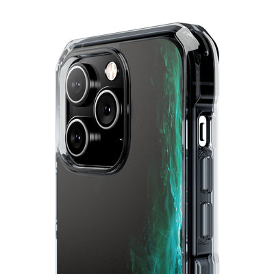 Luminous Plume · Clear Impact Magnetic Phone Case for iPhone · Teal