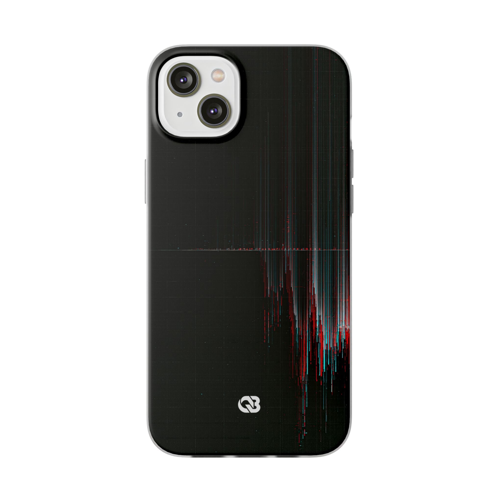 Black Lite Phone Case for iPhone - Corrupted Data Stream