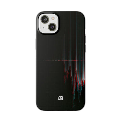 Black Lite Phone Case for iPhone - Corrupted Data Stream