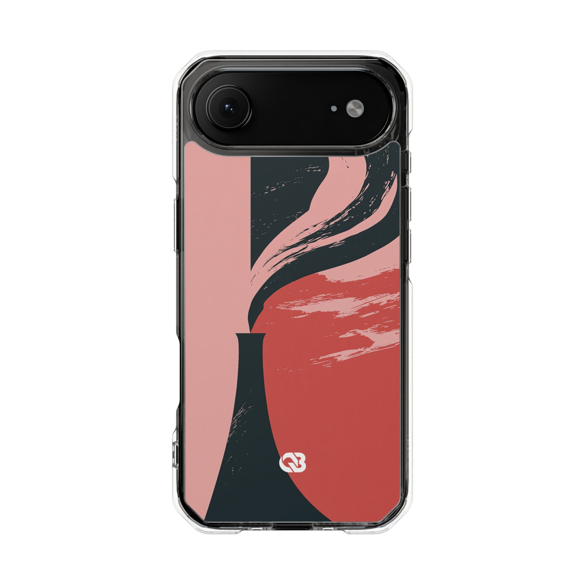 Pink Impact MagSafe Phone Case for iPhone - Cinder Rose Plume