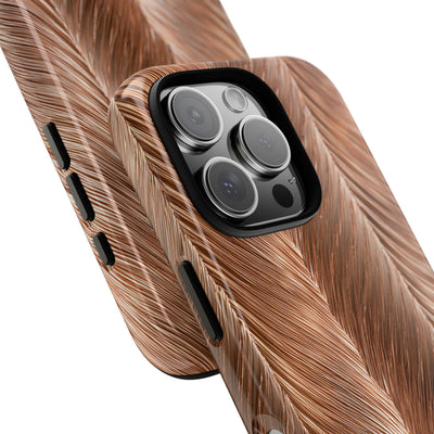 Rose Gold Weave · Tough Phone Case for iPhone · Brown