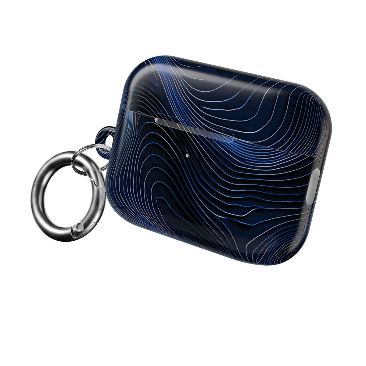 Midnight Topography · Hard Case for AirPods & AirPods Pro · Blue