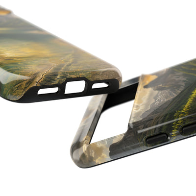 Gilded Mountain Lake · Tough Etui na telefon dla Google Pixel