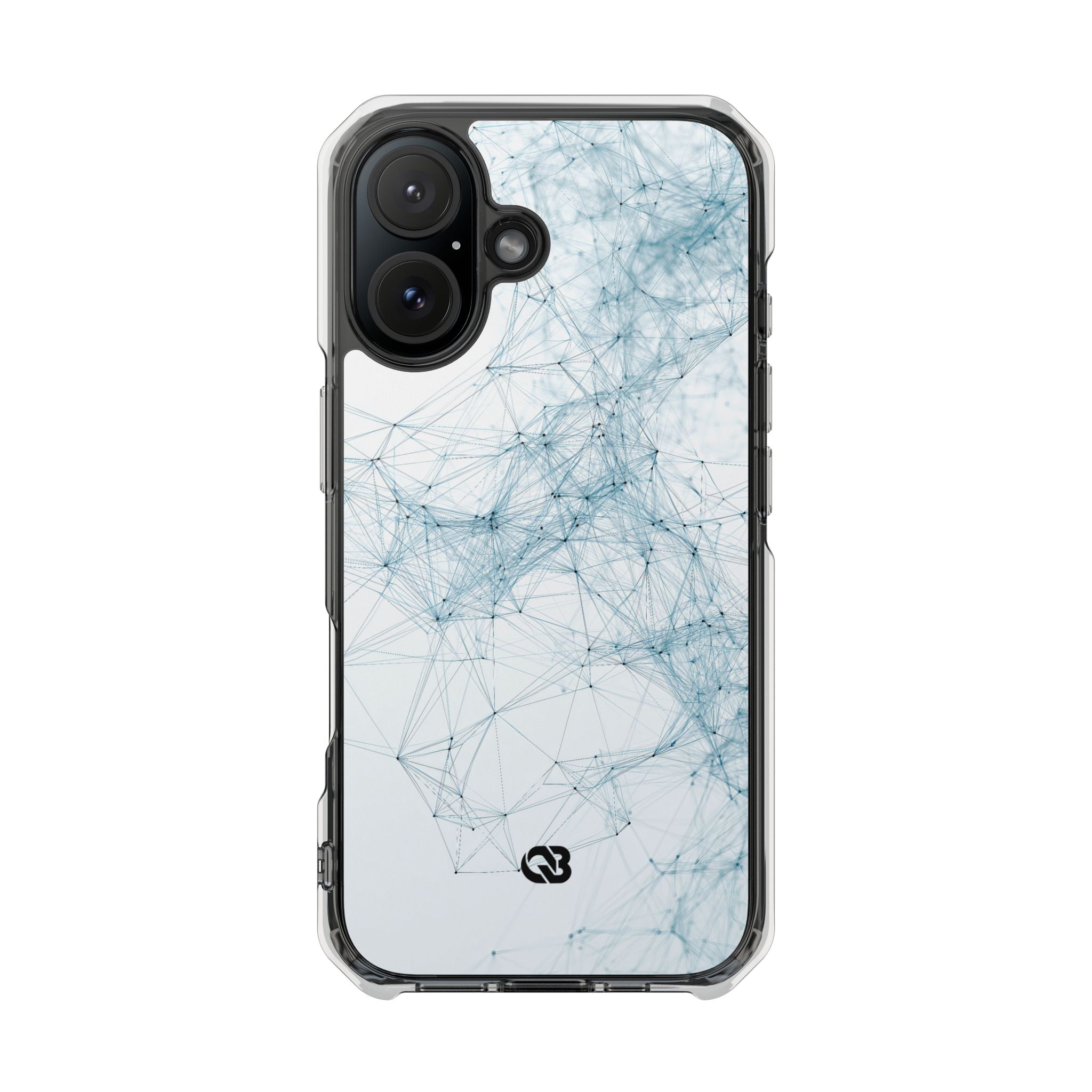Blue Impact MagSafe Phone Case for iPhone - Glacial Neural Web