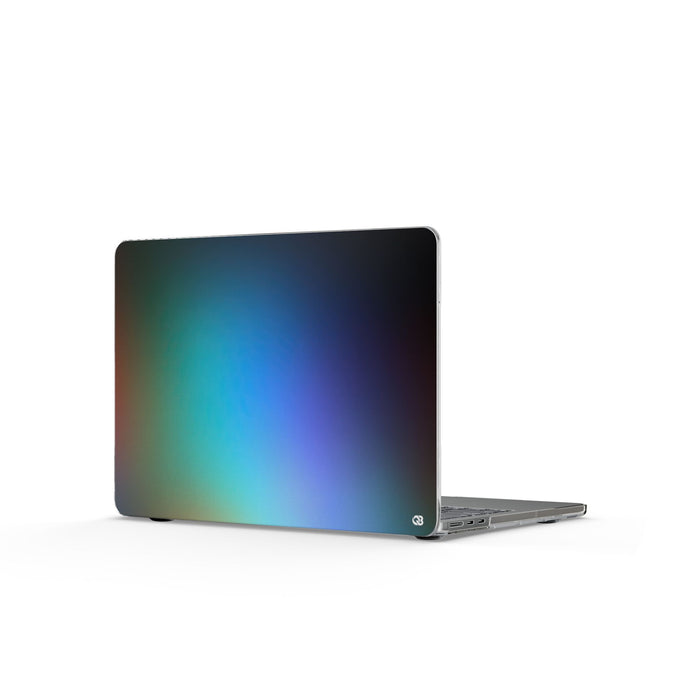 Prismatic Flare · Clear Hard Case for MacBook · Blue