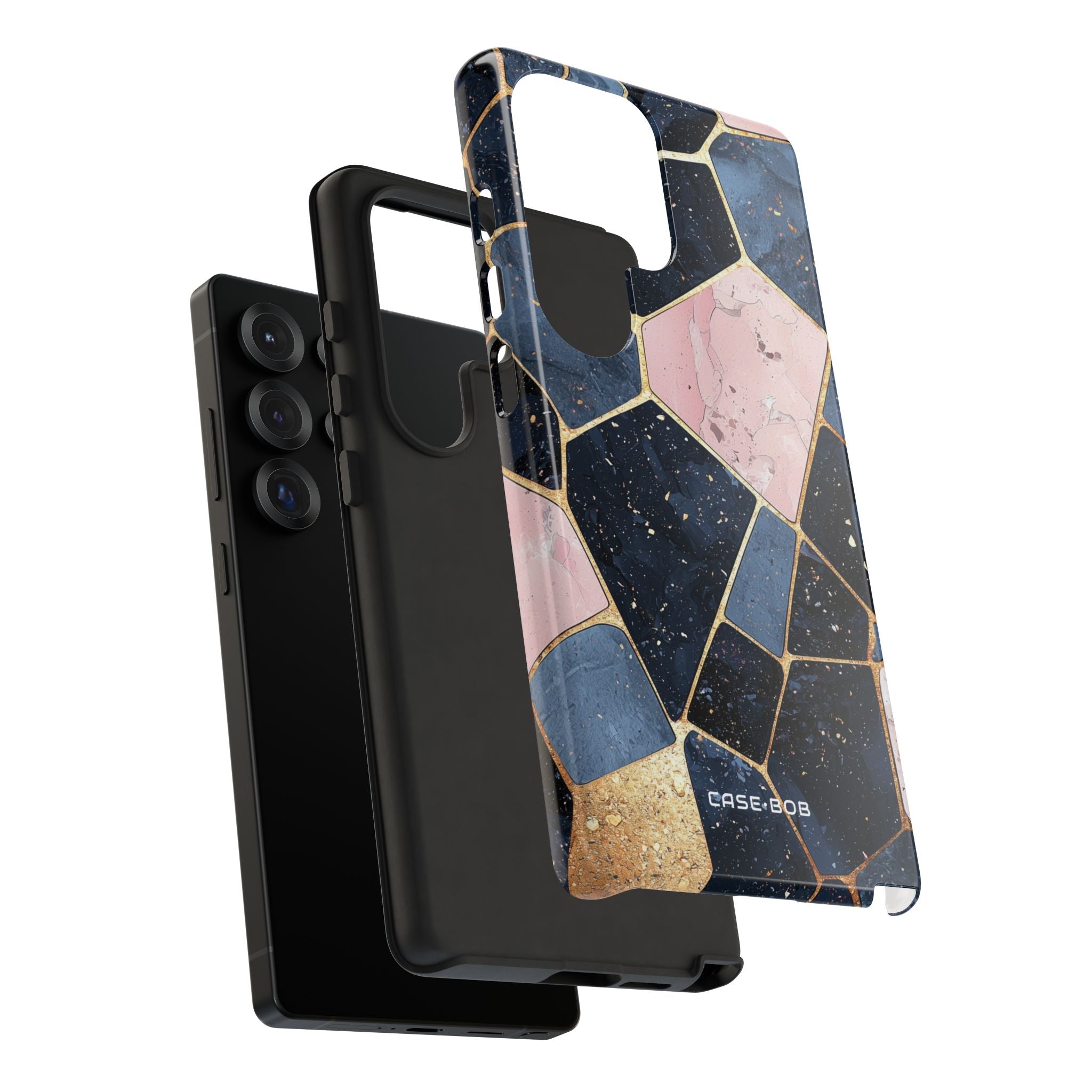 Gul mosaik Samsung S25 Ultra cover - Tough