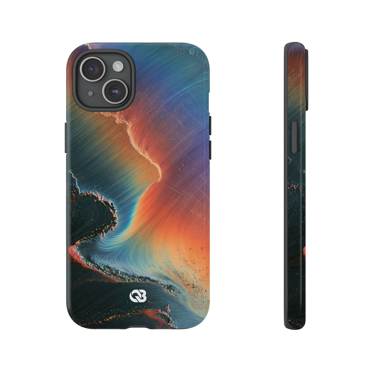 Prismatic Aura Shift · Tough Phone Case for iPhone · Blue