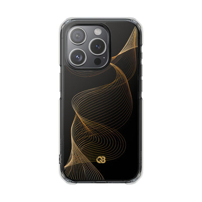 Gold Impact MagSafe Phone Case for iPhone - Burnished Bronze Helix