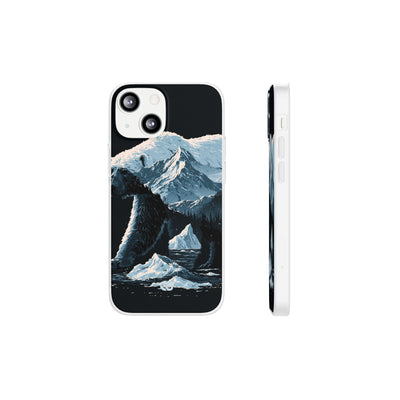 Nordic Arctic Bear · Lite Phone Case for iPhone ·  Black