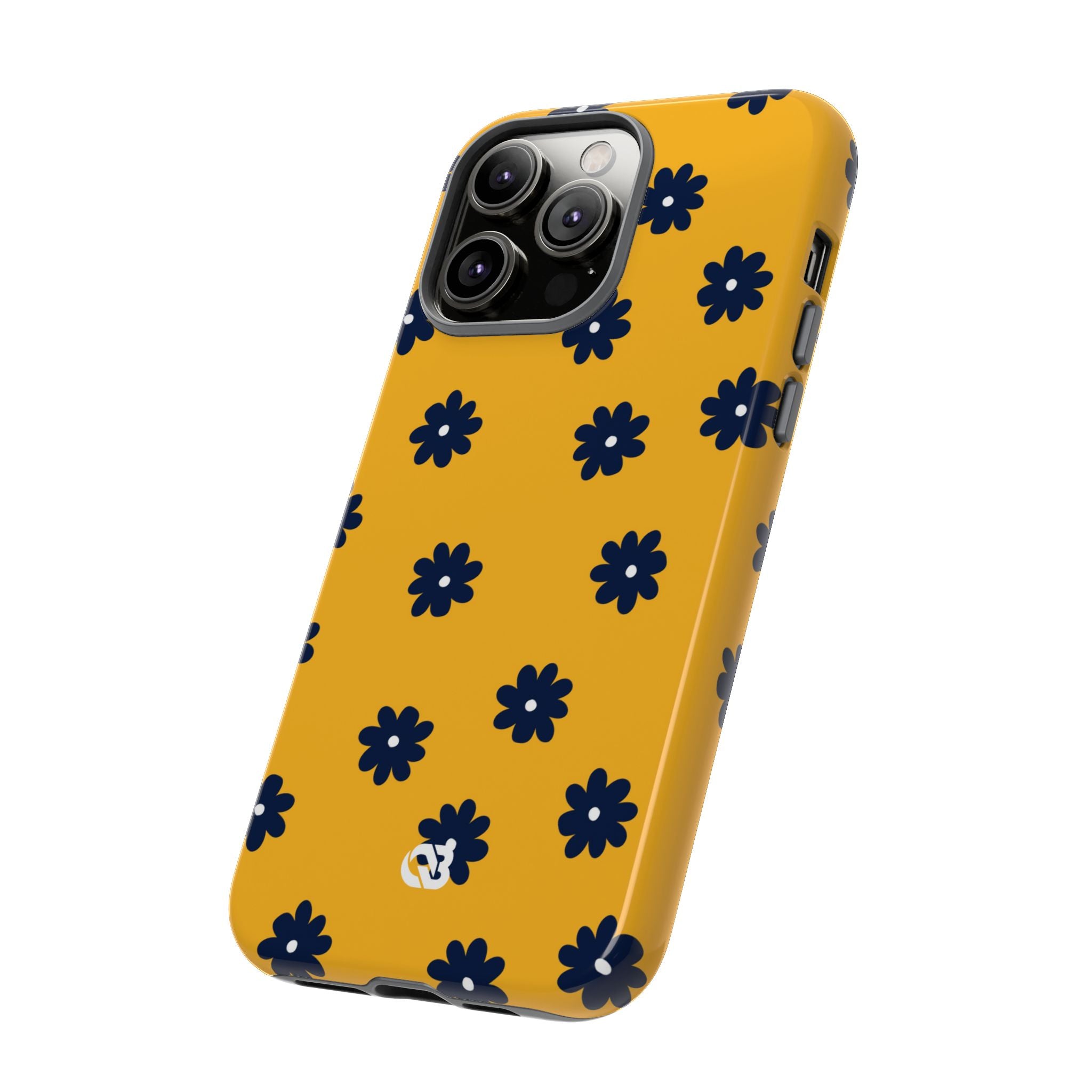 Navy Daisy Mustard · Tough Phone Case for iPhone