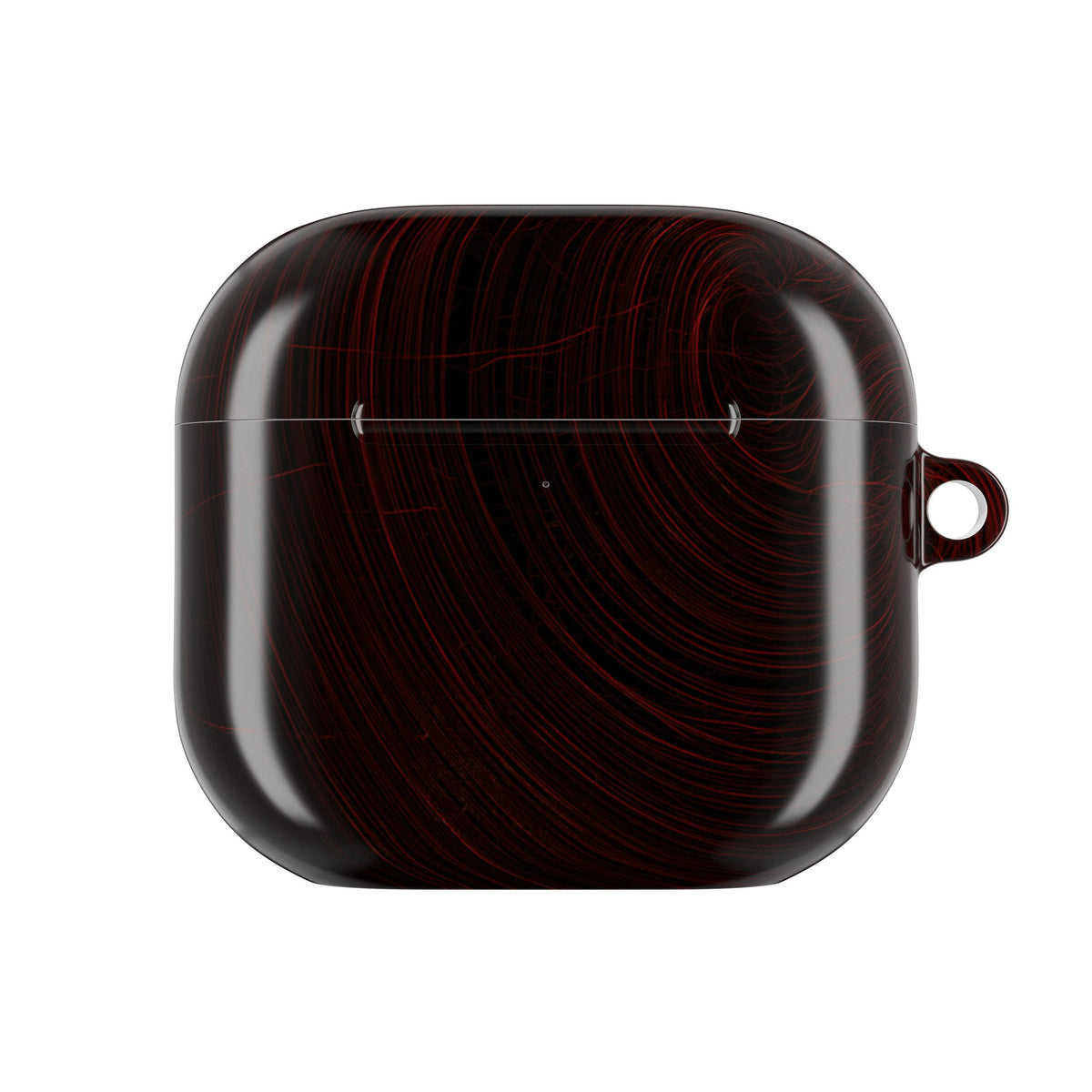 Crimson Solar Orbit · Hard Case for AirPods & AirPods Pro · Red