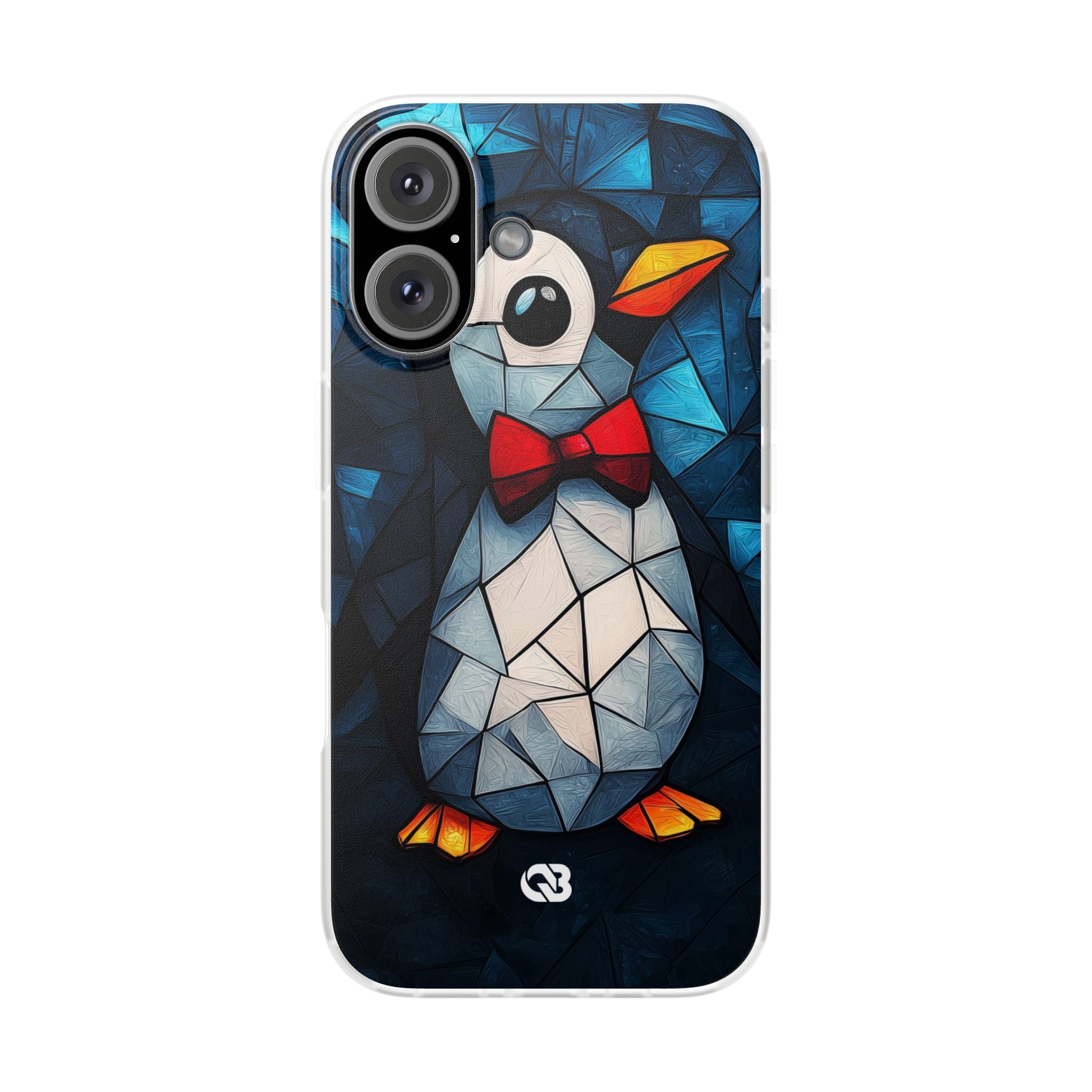 Mosaic Bowtie Penguin · Soft Phone Case for iPhone