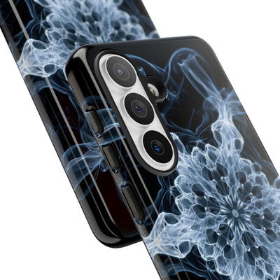 Blue Tough Phone Case for Samsung - Glacial Smoke Crown