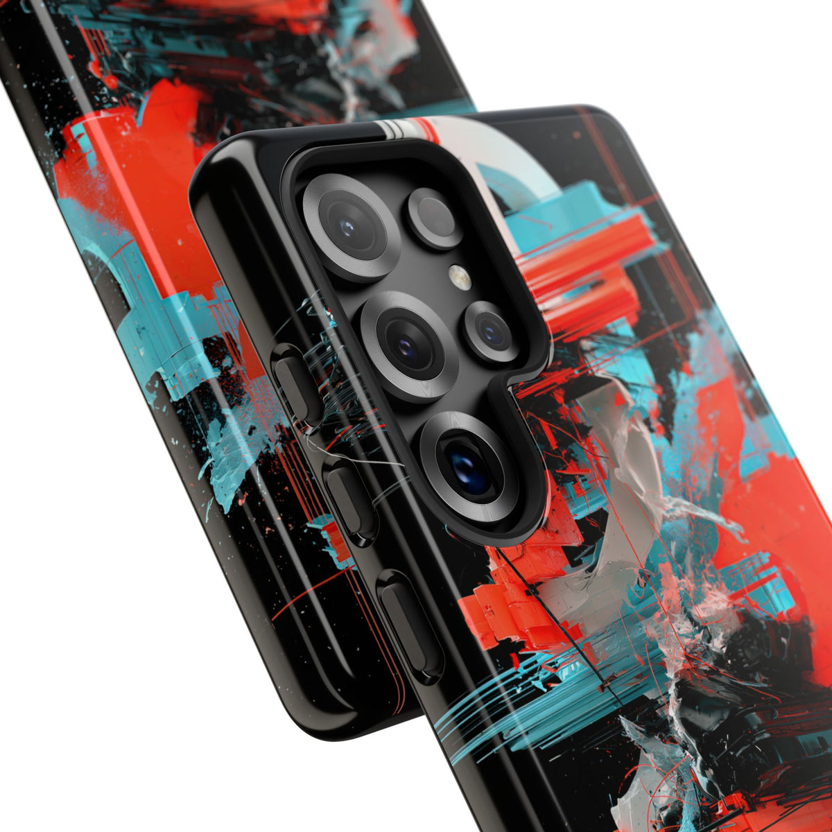 Fragmented Cyber Core · Tough Phone Case for Samsung · Black