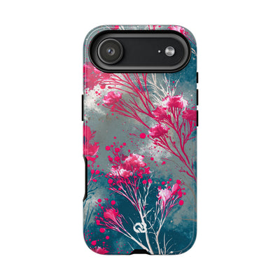 Cyber Blossom · Tough Phone Case for iPhone · Teal