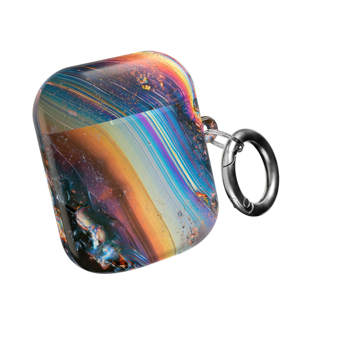 Prismatic Aura Flow · Hard Case for AirPods & AirPods Pro · Blue