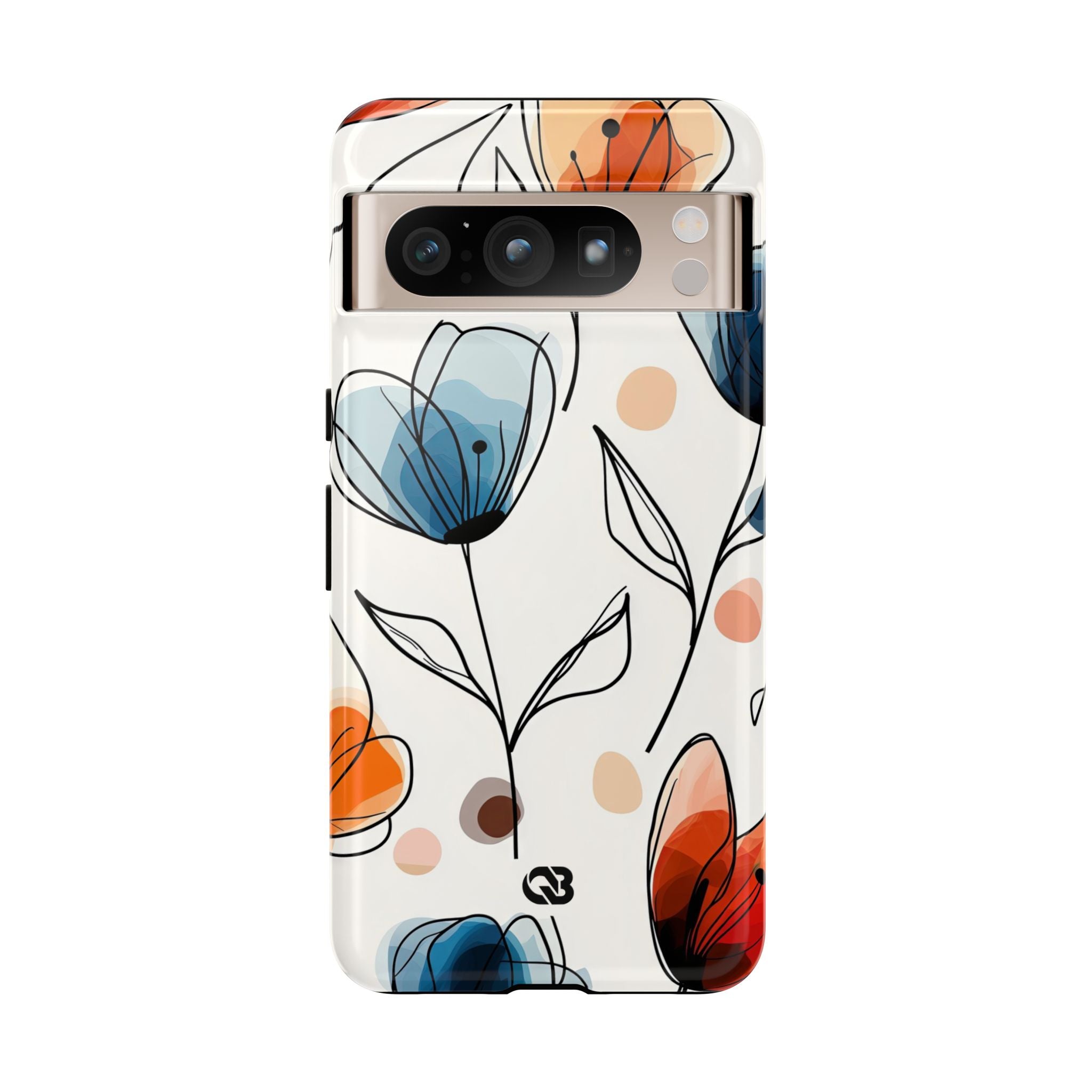 Ink Watercolor Tulips · Tough Handyhülle für Google Pixel