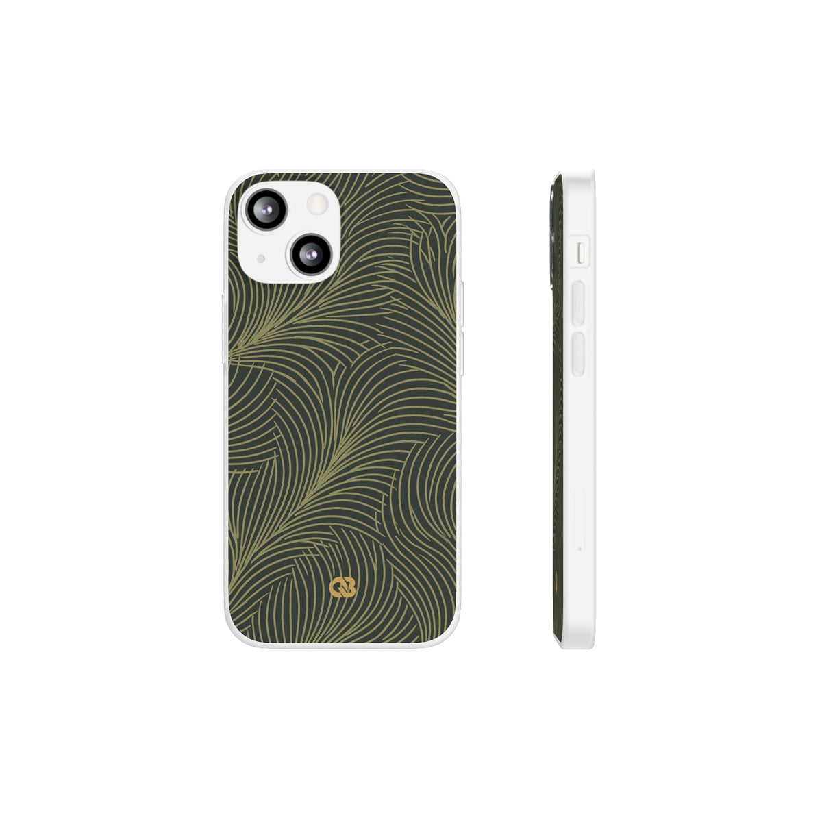 Midnight Palm Frond · Lite Phone Case for iPhone ·  Green