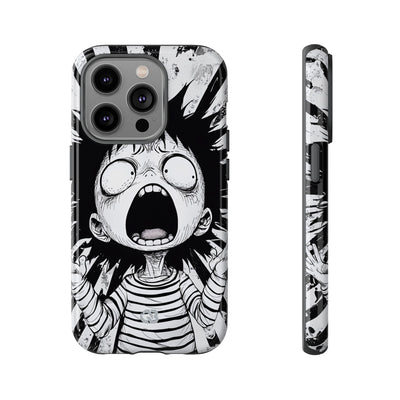 Chaotic Monochrome Scream · Tough Fundas para teléfono para iPhone