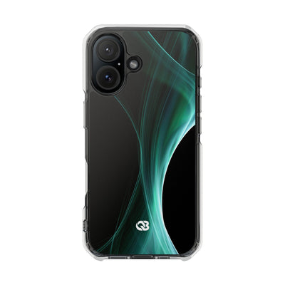 Emerald Lumen · Clear Impact Magnetic Phone Case for iPhone · Green