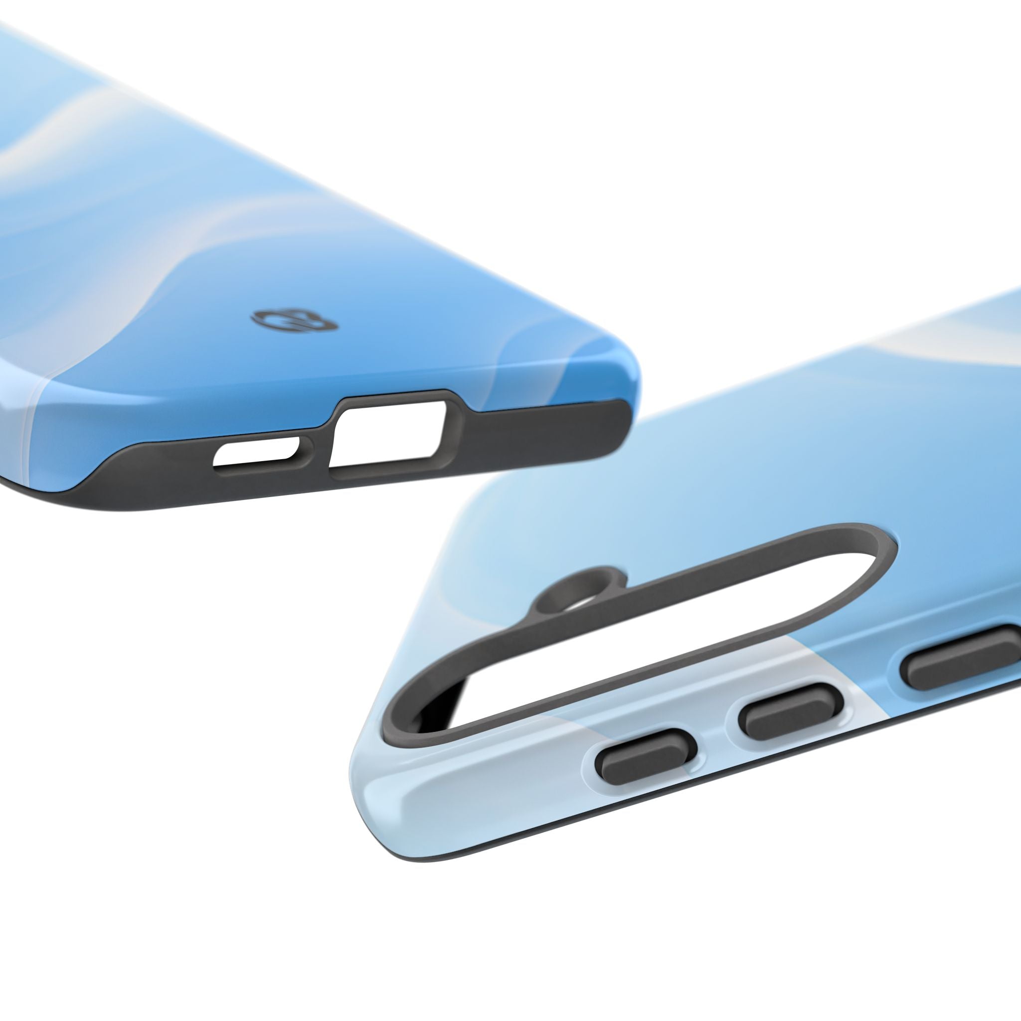 Blue Tough Phone Case for Samsung - Glacial Blue Silk