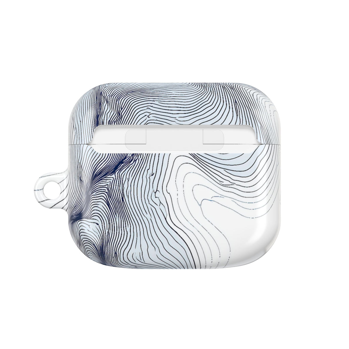 Nordic Ridge Contour · Hard Case for AirPods & AirPods Pro · White