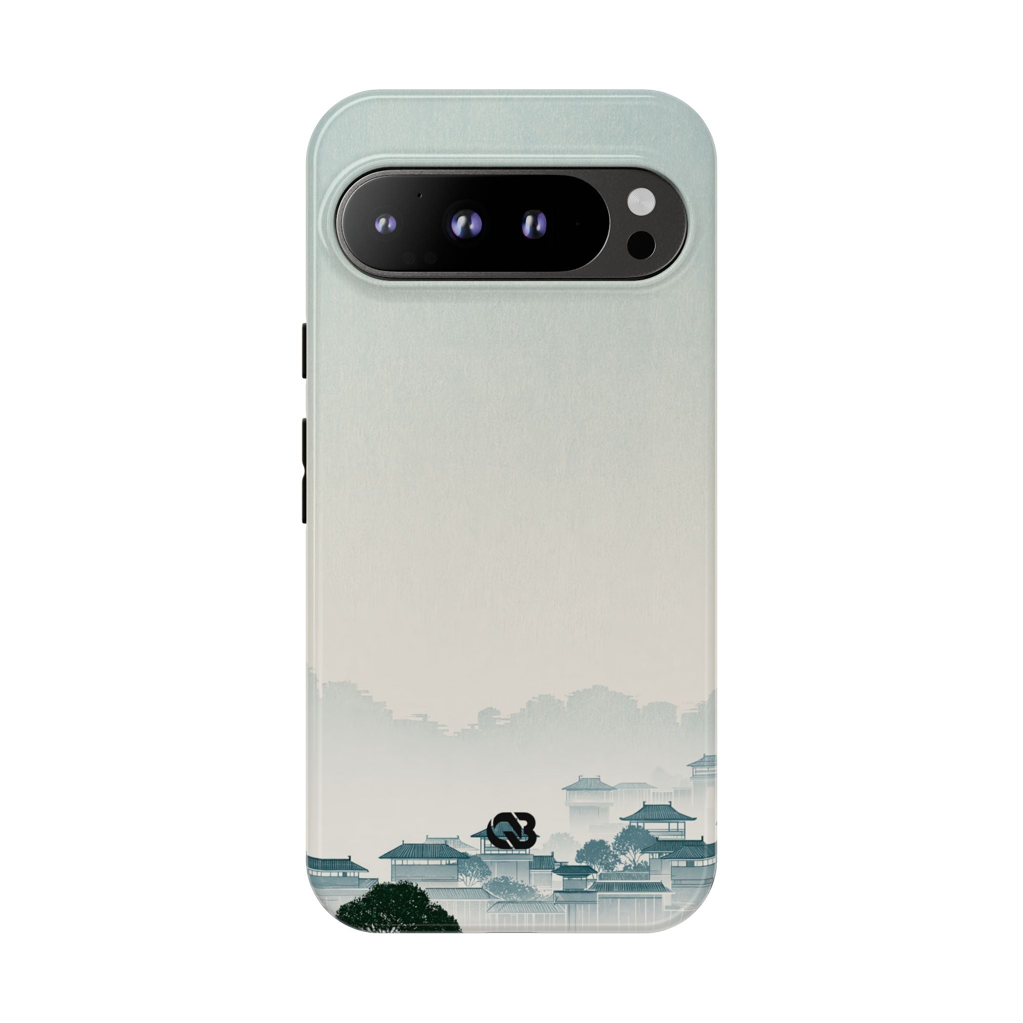 Blue Tough Phone Case for Google Pixel - Mist Valley Pagoda